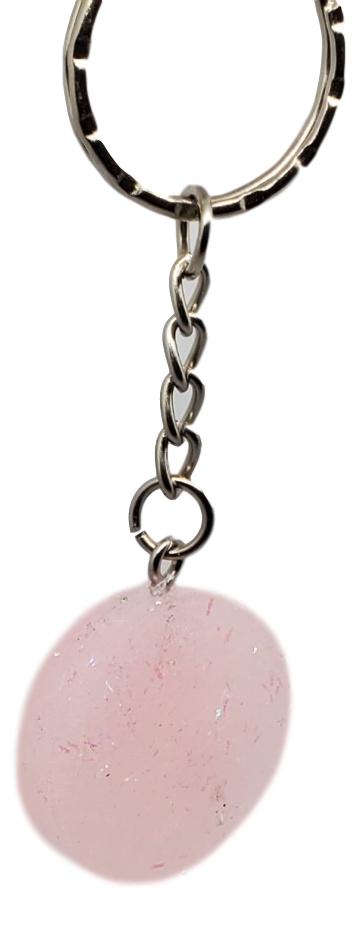 Soft Pink Glitter Pendant Key Chain