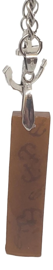 Amber-coloured Pendant Keychain