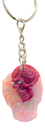 Pink Candy Skull Keychain