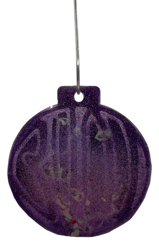Silver & Purple Love Tree Ornament