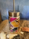 Stained Glass Effect Mason Jar Tumbler