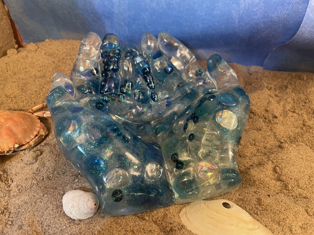 Marble-filled Cupped Hand