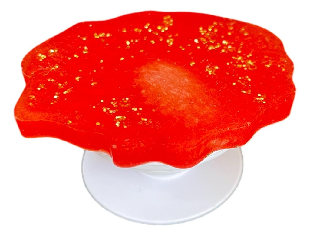 Gold Flecked Red Geode Phone Grip