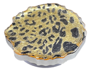 Gold & Black Leopard Geode Phone Stand