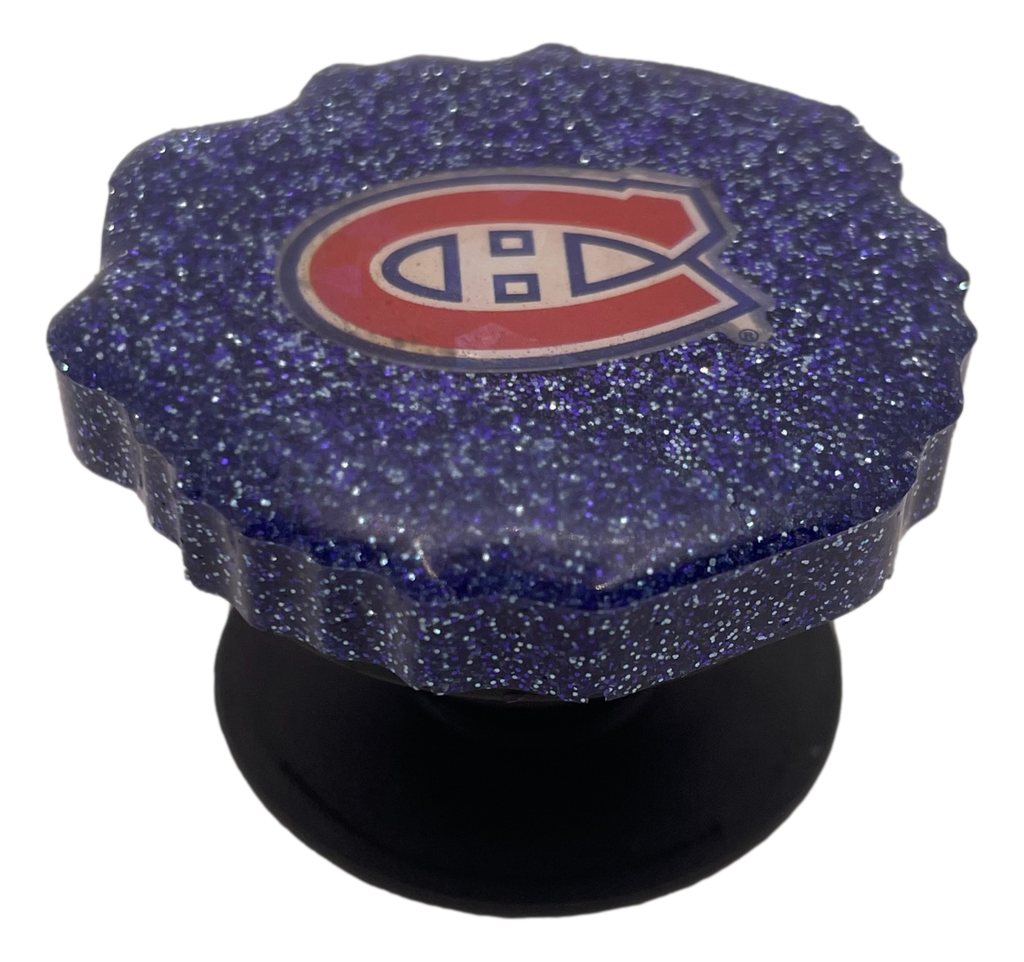 Blue Habs Geode Shaped Phone Stand