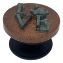 Grey on Brown Pet Lovers Phone Grip