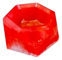 Hexagon Succulent Resin Planter - Red