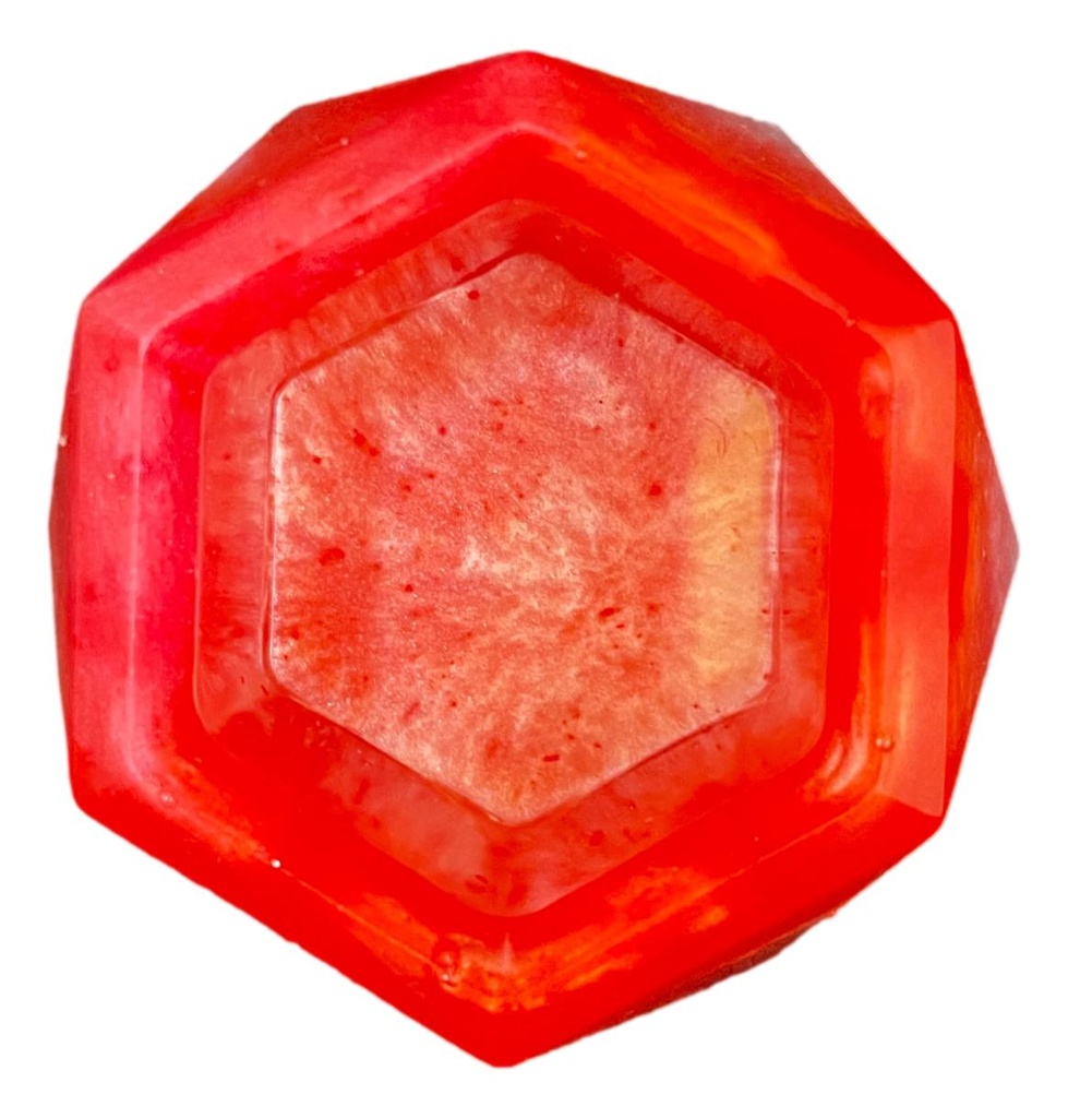 Hexagon Succulent Resin Planter - Red