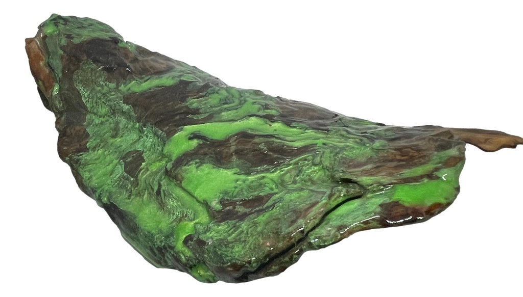 Green Driftwood Decor Piece