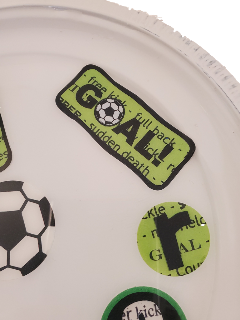 Round Soccer Trinket / Rolling Tray