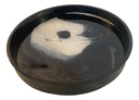 Round Black & White Tray