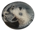 Round Black & White Tray