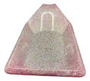 Square Spoon Rest Deep Pink Glitter