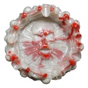 Skull Resin Ashtray - White with Blood