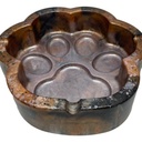 Brown Tones Pawprint Resin Ashtray