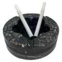 Black Floral-shaped Resin Ashtray