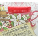 Christmas Music Sheet Teacup Card