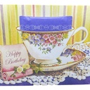 Happy Birthday Teacup Card