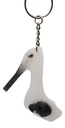Black & White Skull High-heel Pump Key Chain