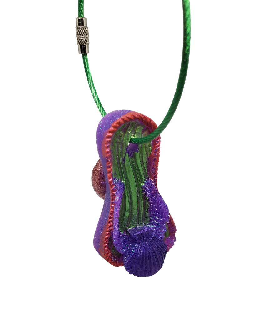 Purple Shell Sandal Key Chain