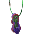 Purple Shell Sandal Key Chain