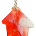Red & White House Key Chain