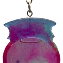 Multi-coloured Gumball Shaker Keychain