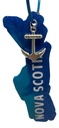 Two-tone Blue Nova Scotia Keychain