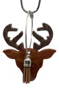 Brown Deer Head Keychain