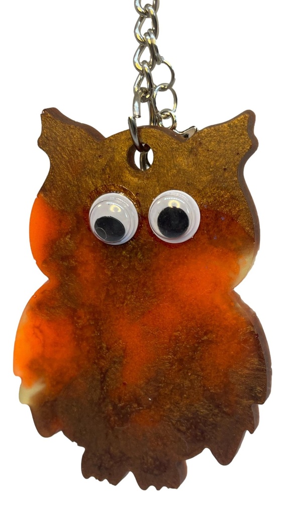 Brown Owl Key Chain