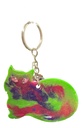 Multi-coloured Cat Keychain