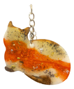 3-colour Cat Keychain