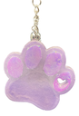 Lavender Pawprint Keychain