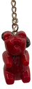 Red & Silver Teddy Bear Keychain