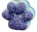 Blue Tones Shaker Paw Keychain