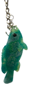 Green Glitter Fish Keychain