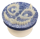 Blue Glitter and White Jack Phone Stand