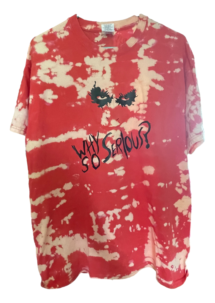 Orange Tye-Dye Tee - Joker - Why So Serious? - L