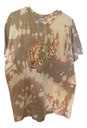 Light Brown Tye-Dyed Tee - Copper Metallic Beer Image - L