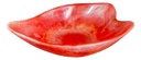 Red & White Leaf Bowl