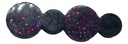 Black Purple Glitter Hair Clip