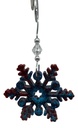 Blue Glitter Snowflake Tree Ornament