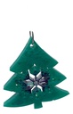 Green & Purple Tree Ornament