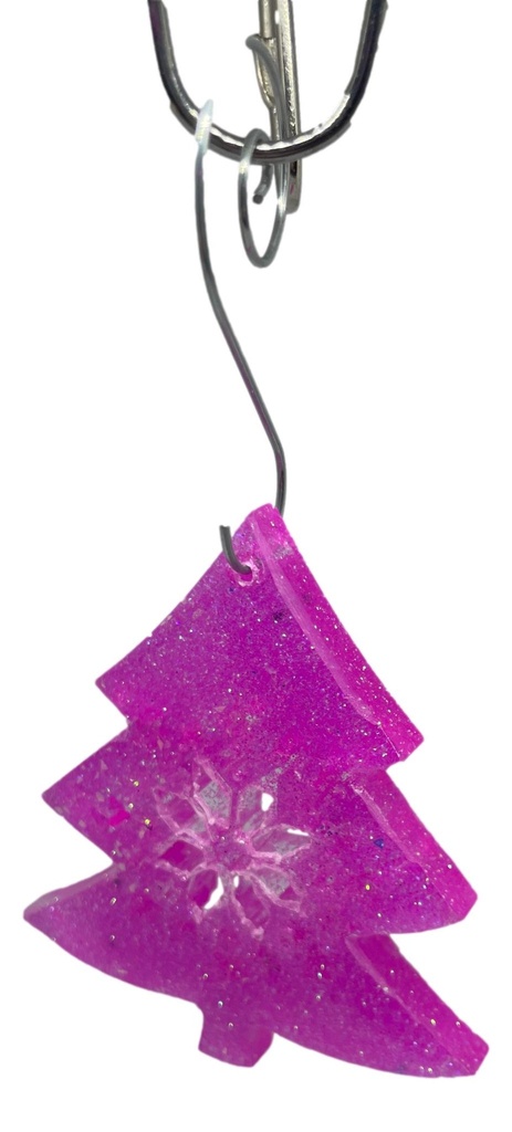 Pretty Pink Snowflake Tree Ornament
