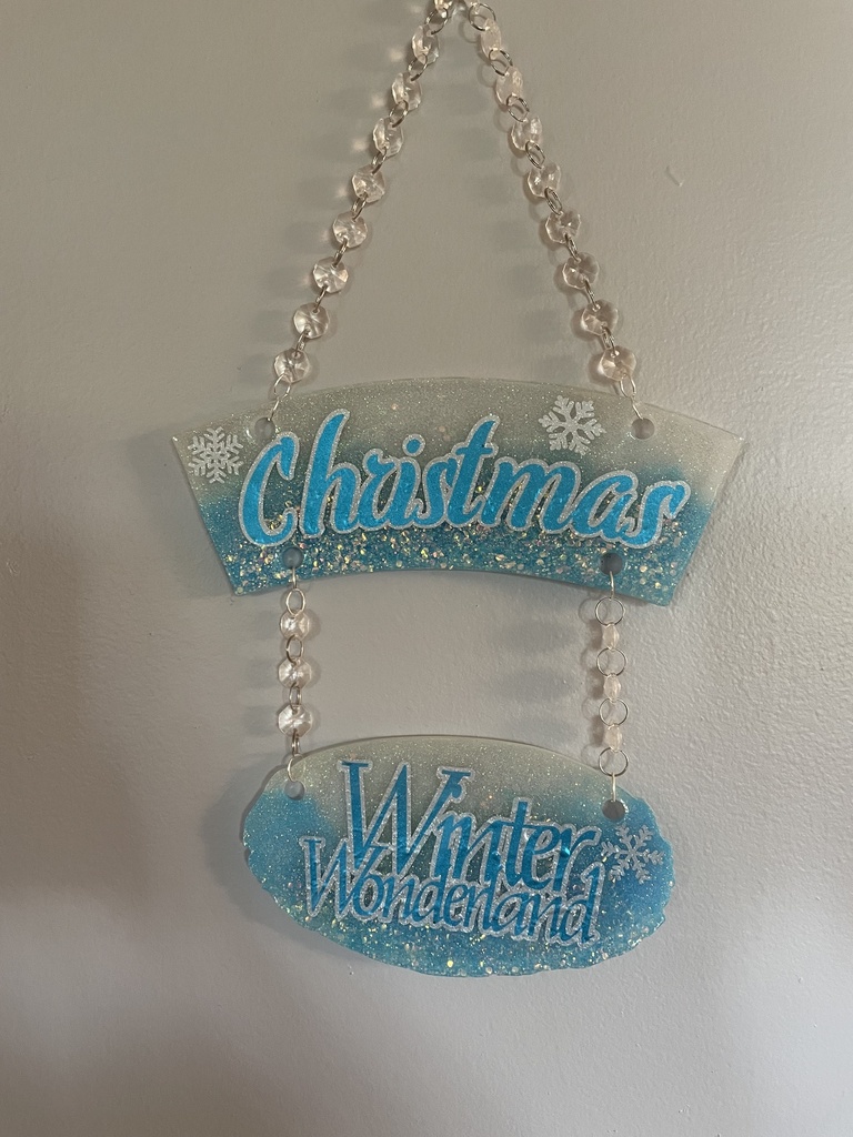 Christmas Wonderland 2 Pc Sign