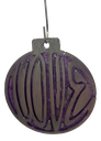 Silver & Purple Love Tree Ornament