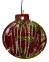 Sparkling Red & Green JOY Tree Ornament