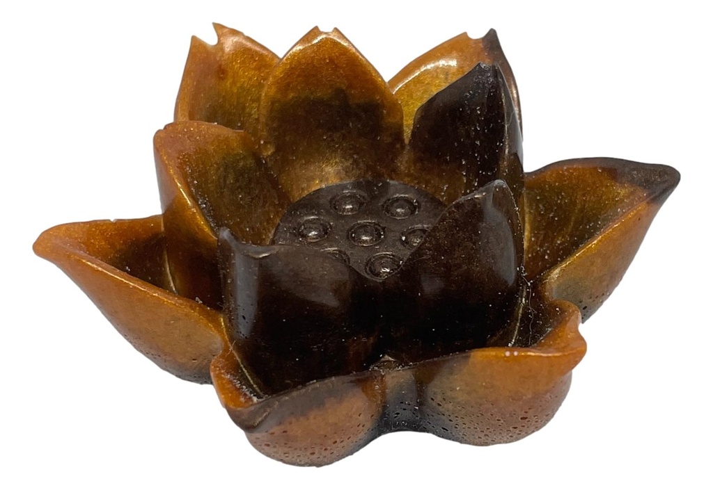 Black & Copper Flower Ring Holder