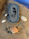 Blue & Silver Mermaid Oval Trinket Tray