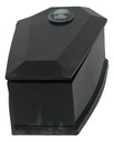Black & Wispy Grey Coffin Trinket Box